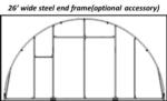 26'Wx35'Lx12'H hoop cover building